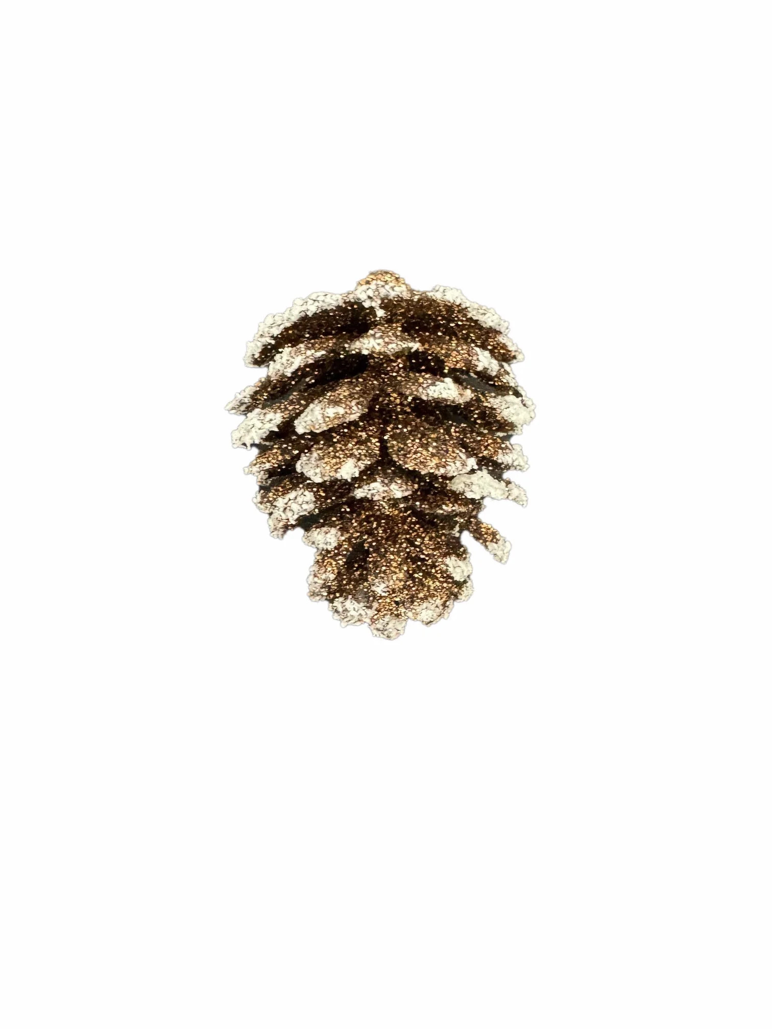 Gold Glitter Pinecone Christmas Ornaments, 12 Count, by Holiday Time | Walmart (US)