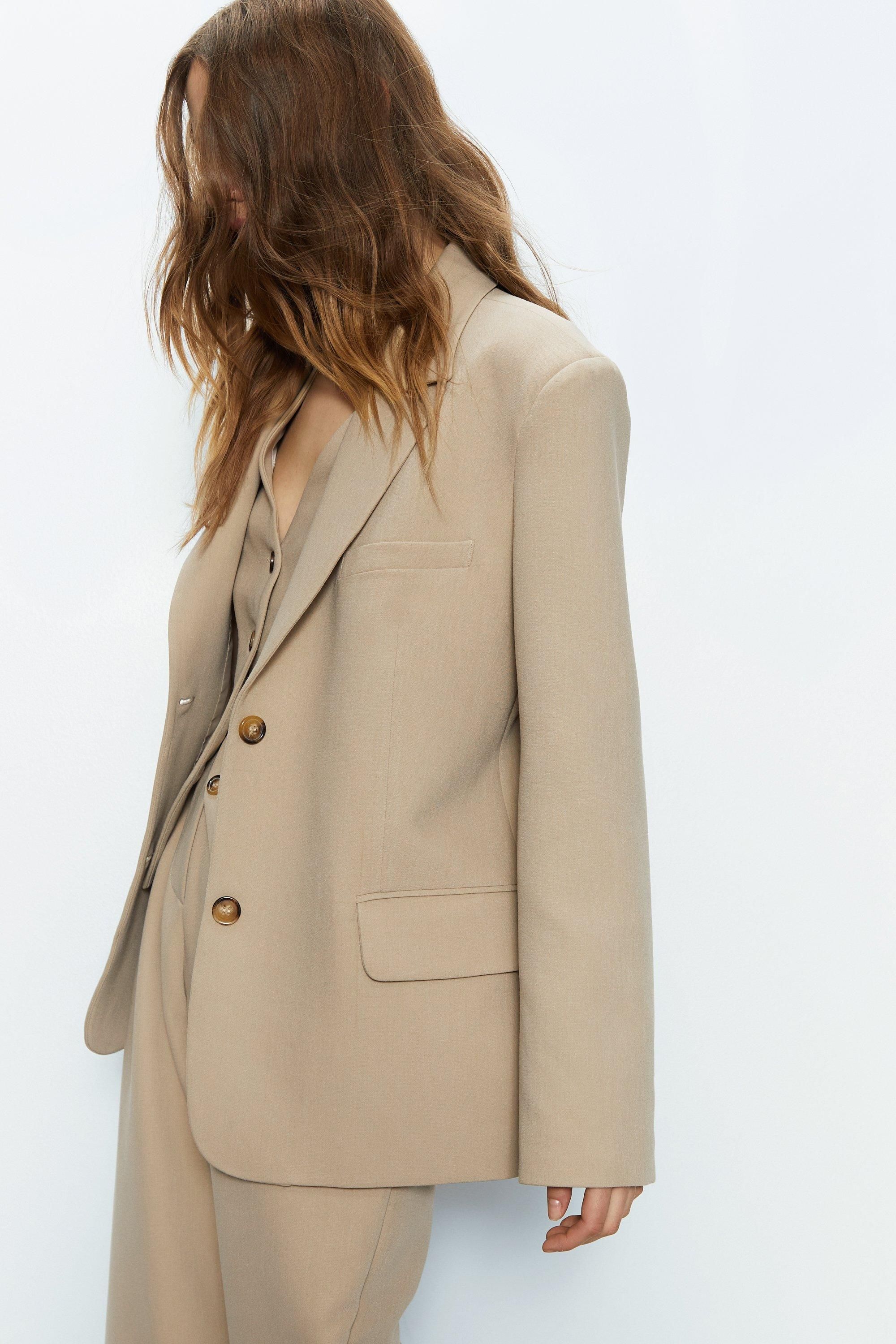 Jackets & Coats | Tailored Single Breasted Blazer | Warehouse | Warehouse UK & IE
