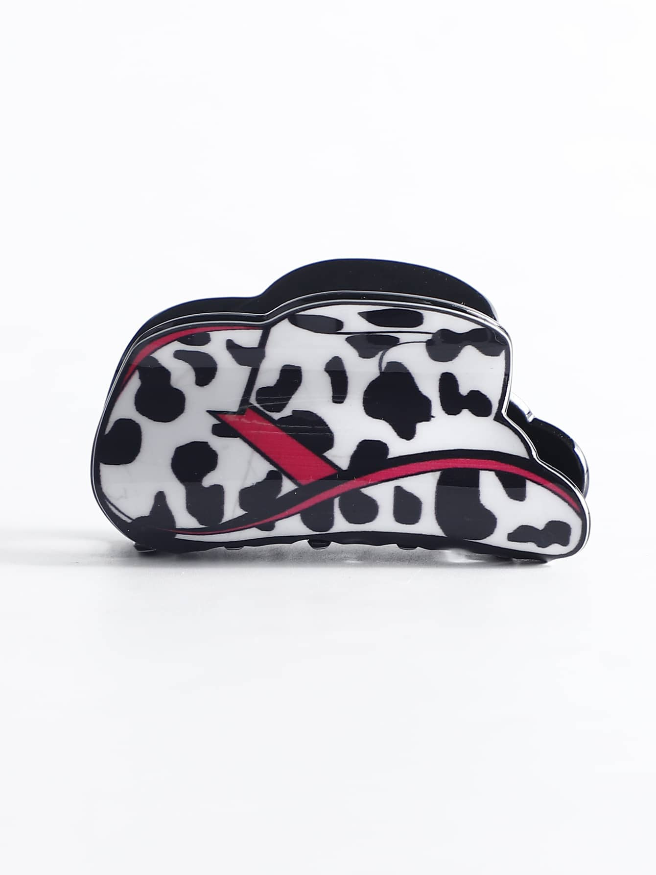 Cow Pattern Hat Design Hair Claw | SHEIN