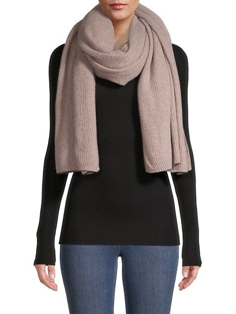 Waffle-Knit Cashmere Scarf | Saks Fifth Avenue