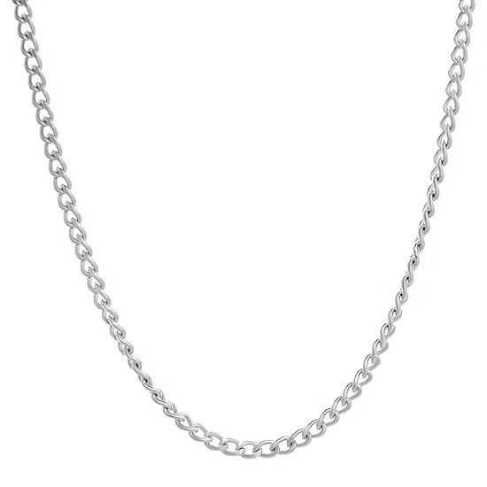 Mens Stainless Steel 30" 3mm Curb Chain | JCPenney