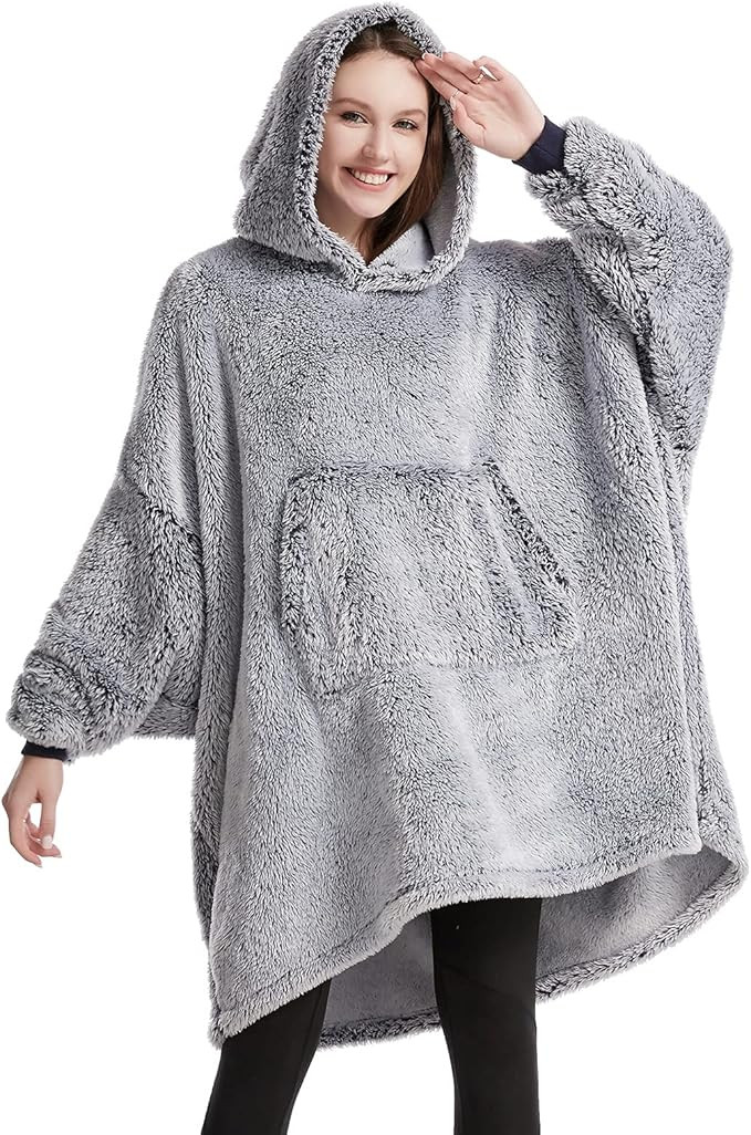 Oversized Wearable Blanket Hoodie Snuggle Blanket for Women Gift Idea for Adults Teens Men, Super... | Amazon (US)