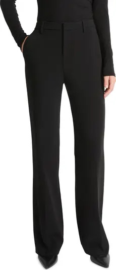 Tailored Mid Rise Stretch Bootcut Pants | Nordstrom