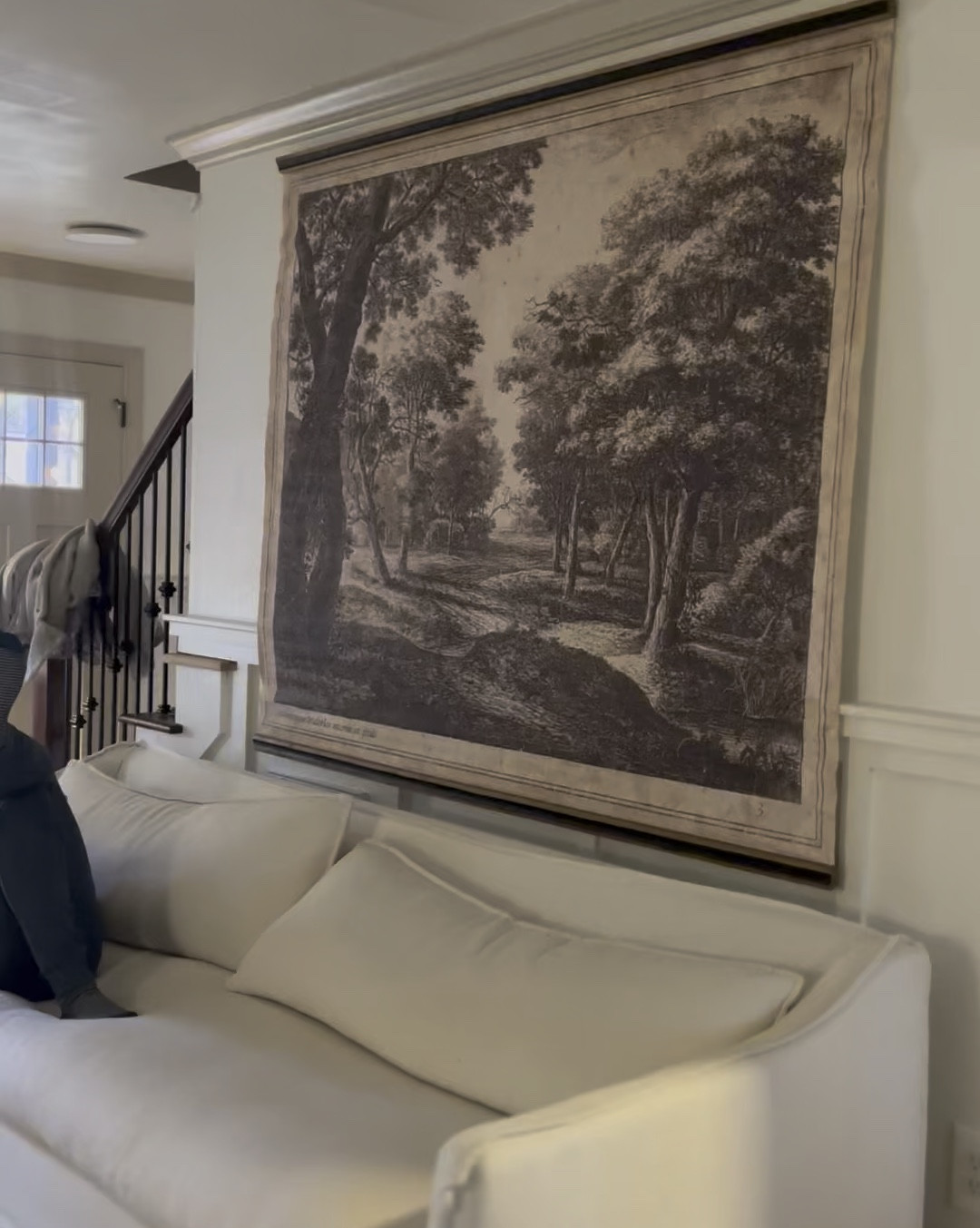 Loving the big impact this large tapestry has above our couch. What an easy, stress free way to fill up an empty wall!

#LTKWatchNow #LTKStyleTip #LTKHome