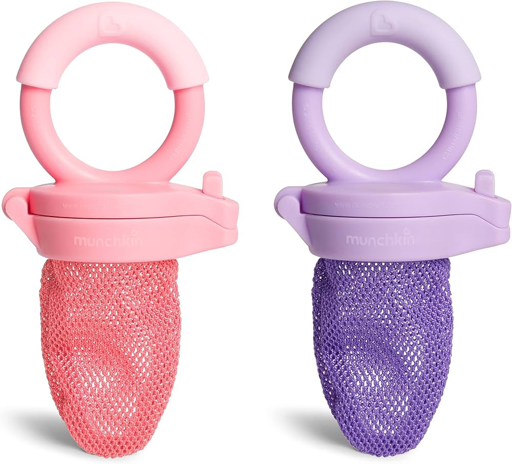 Munchkin® Fresh Food Feeder, Coral/Purple, 2 count (Pack of 1) | Amazon (US)