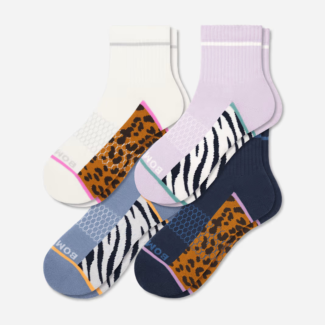 Women's Wild Wear Quarter Sock 4-Pack | Bombas
