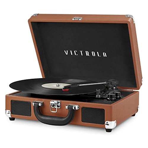 Victrola Vintage 3-Speed Bluetooth Portable Suitcase Record Player with Built-in Speakers, Upgraded  | Amazon (US)