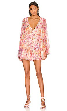 HEMANT AND NANDITA Miyu Mini Dress in Pink from Revolve.com | Revolve Clothing (Global)