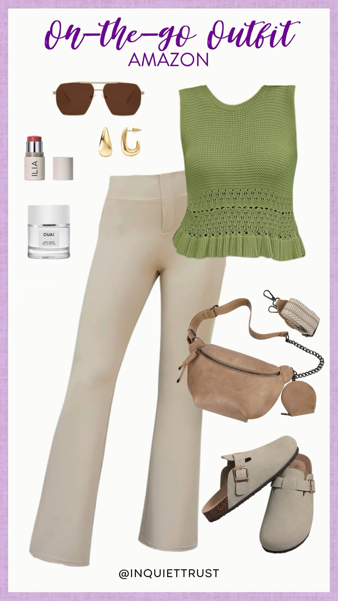 Get ready to embrace that easy, breezy, ready-for-anything energy with this Amazon outfit! This gives off that you want to look cute without really trying hard to. Love the color combination of the top and the neutrals, just perfect this season!
#summerlook #errandsday #weekendvibes #shoeinspo

#LTKStyleTip #LTKSeasonal #LTKU