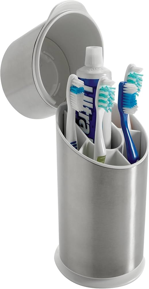 OXO Good Grips Stainless Steel Toothbrush Organizer 9.5 Inch | Amazon (US)