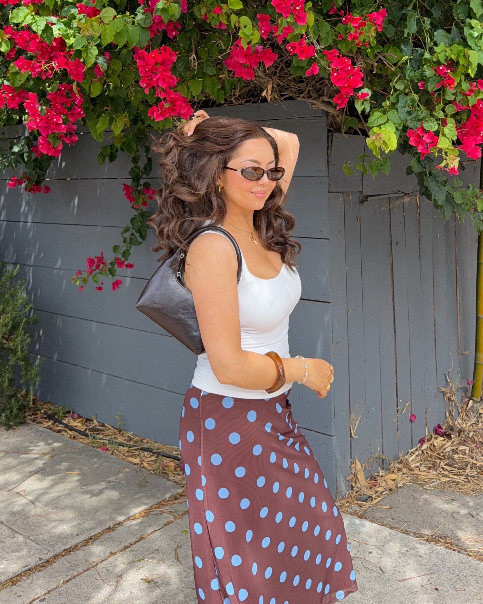 Polka dot maxi skirt, spring outfits, summer outfits, polka dots 🌺  

#LTKootd #LTKSaleAlert