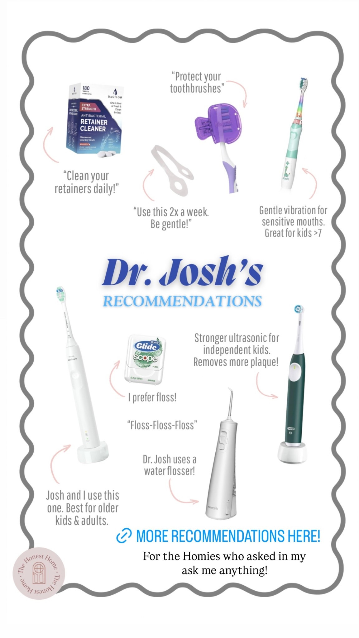 For the Homies who asked in my 
ask me anything! Dr. Josh’s dental recommendations for the whole family. 

We both use the Philips Sonicare 4100! 🪥🦷

#LTKFamily #LTKBeauty
