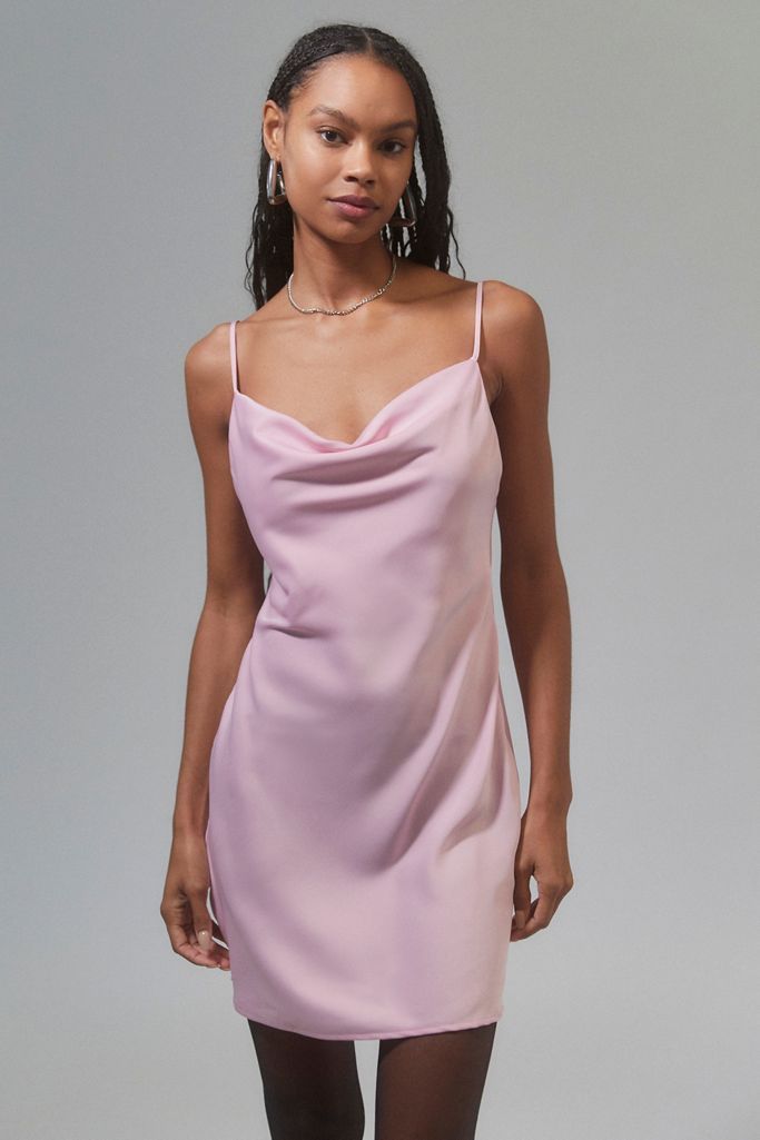 UO Mallory Cowl Neck Slip Dress | Urban Outfitters (US and RoW)