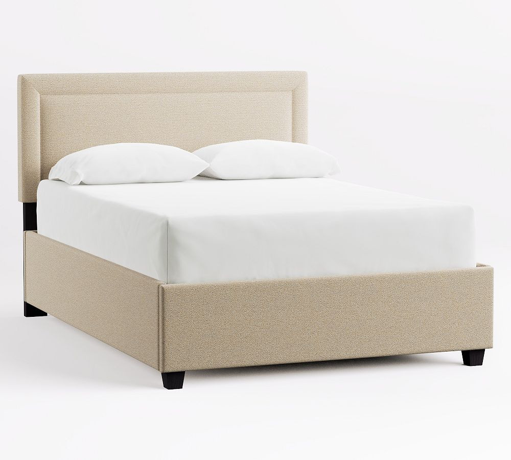 Elliot Square Upholstered Bed | Pottery Barn (US)