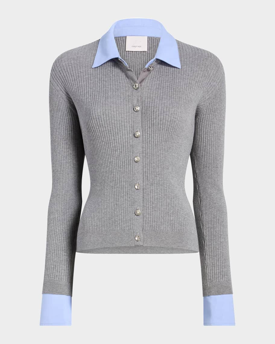 Cinq a Sept Soma Shirting Cardigan | Neiman Marcus
