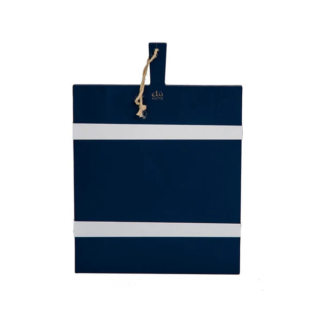Limited Edition Rectangle Charcuterie Board - Navy & White | Cailini Coastal