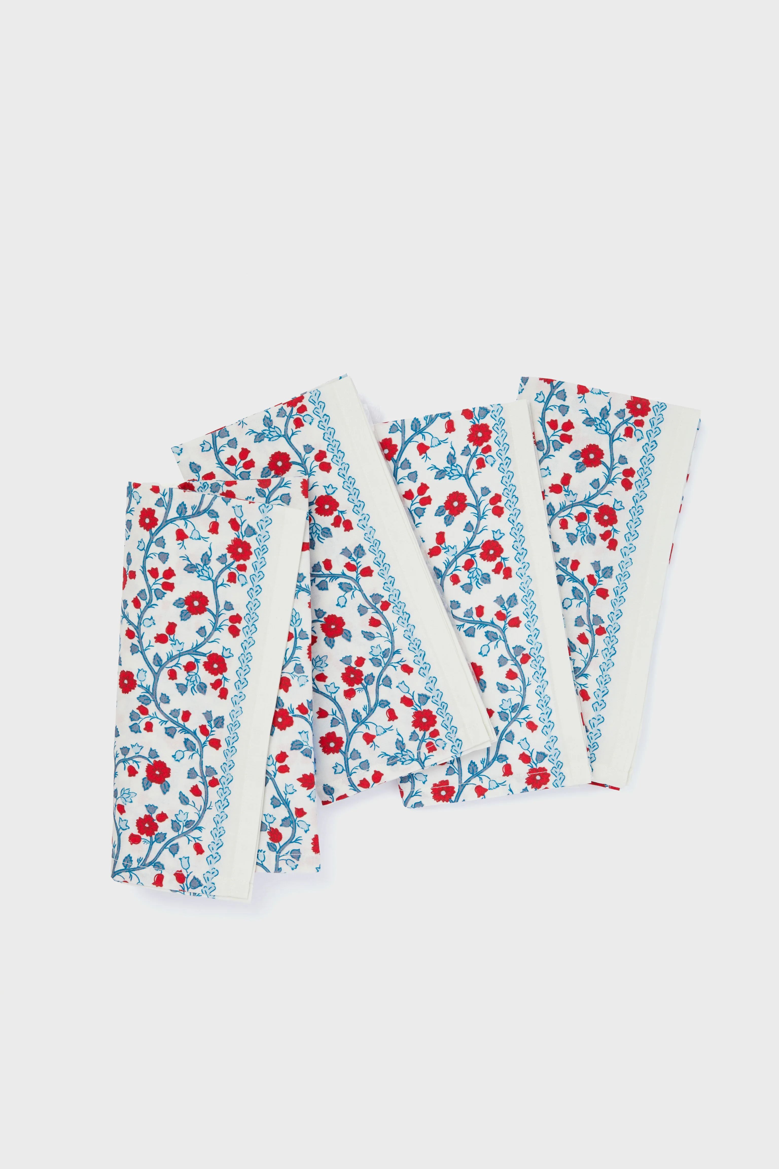 Ruby Vines Printed Napkins Set of 4 | Tuckernuck (US)