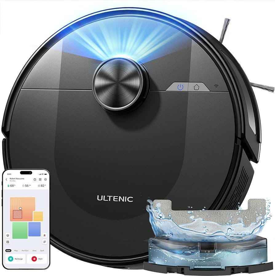 Ultenic Robot Vacuum Cleaner with Mop 8000Pa/200Mins, Precision LiDAR Navigation, 3 in 1 Sweep & ... | Amazon (UK)