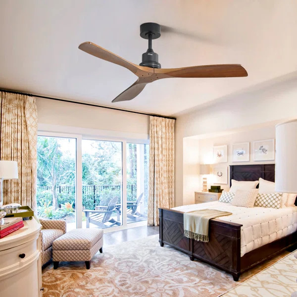 Nicola 52" 3 - Blade Standard Ceiling Fan with Remote Control without Lights | Wayfair North America
