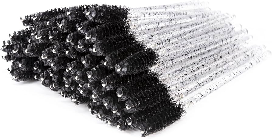 i-Laesh 100 Pcs Disposable Eyelash Brushes, Mascara Wands, Eye Lash Brush, Spoolies for Eyelash E... | Amazon (US)