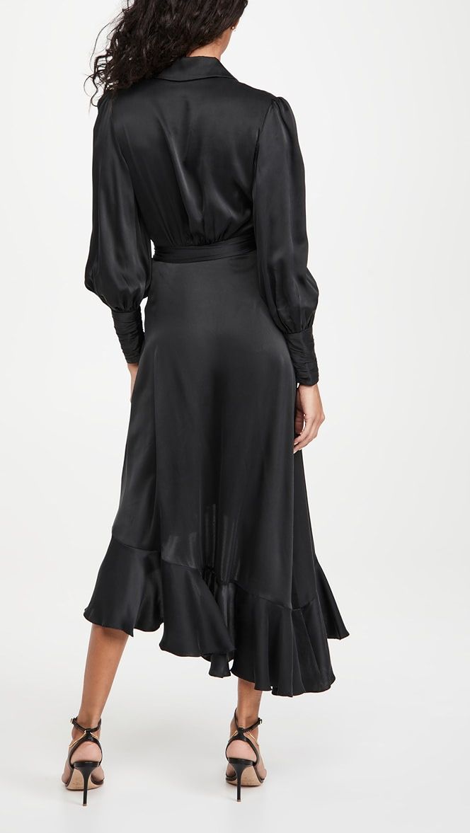 Silk Wrap Midi Dress | Shopbop