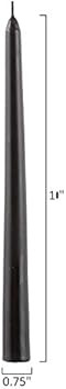 Unscented Black Taper Candles for Home – 10 Inch Tall Clean Burning Candlesticks | Perfect for ... | Amazon (US)