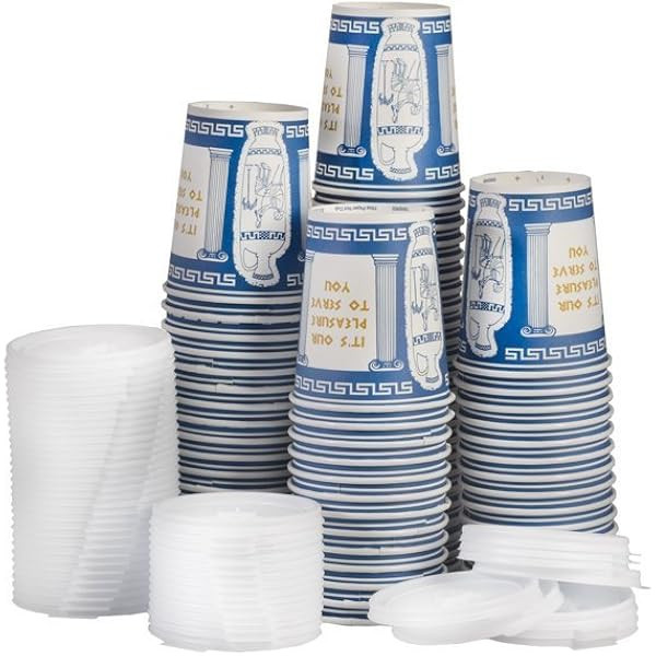 NY Coffee Cup (100 paper cups with lids) by SOLO | Amazon (US)