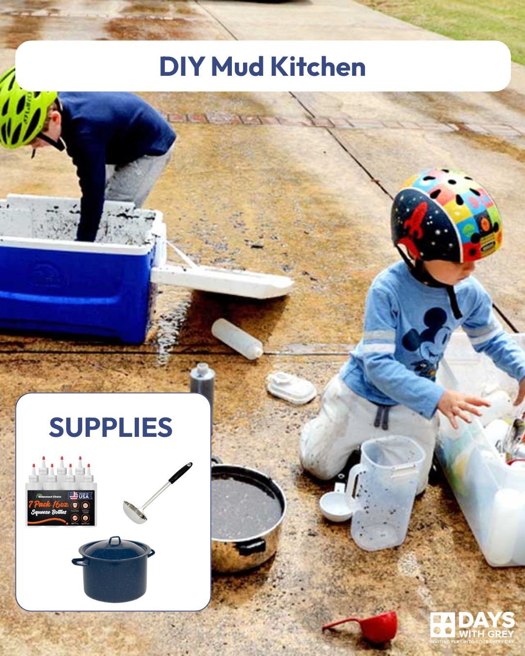 Outdoor messy play is the best way to make a mess! There is virtually no cleanup required because it is outdoors and this DIY Mud Kitchen lends itself to hours of independent play. Want a less DIY option? Check out the dreamy mud kitchen from Hape below! 

#LTKFamily #LTKKids #LTKSeasonal