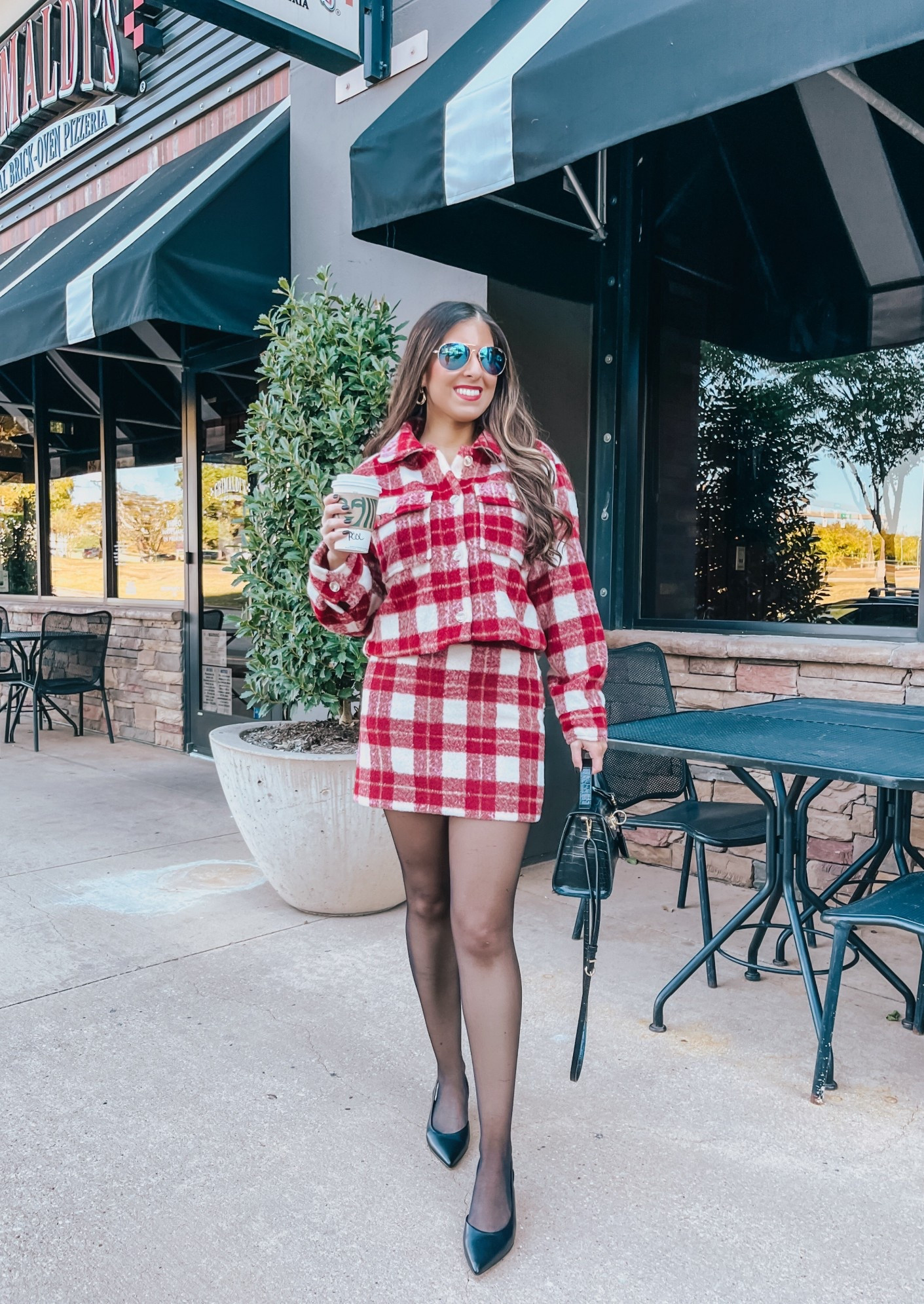Plaid Perfection with this Burgundy Plaid Set 🩷❤️ Plaid Jacket and Plaid Skirt for a fabulous fall day out or night out look. Wearing size Small in both the jacket and skirt. 


#LTKSeasonal #LTKFindsUnder100 #LTKFindsUnder50
