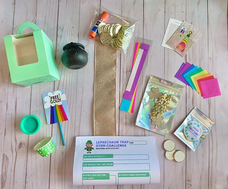 DIY Leprechaun Trap Kit | St. Patrick’s Day Craft | St. Patty’s Day | Holiday Craft | Kids Cr... | Etsy (US)