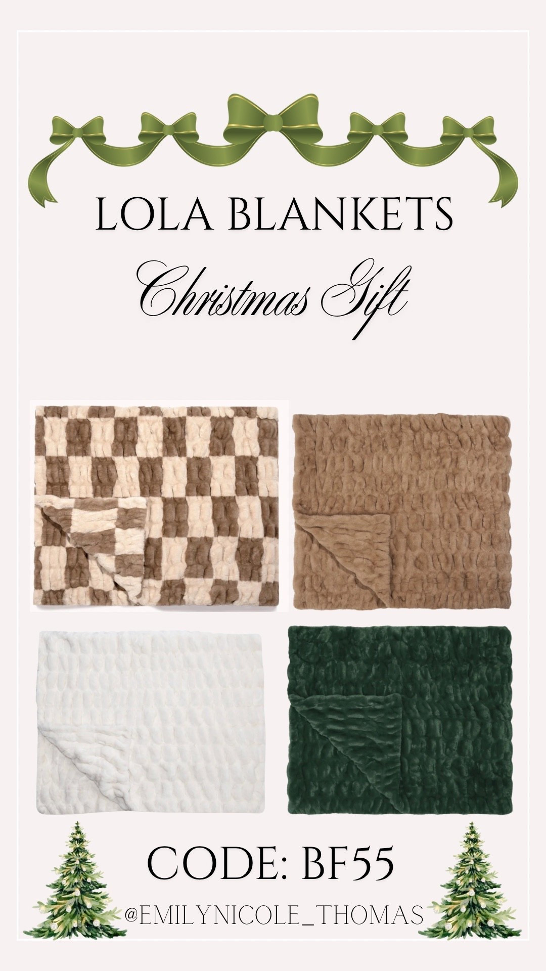 Lola Blanket Sale 🙌🏼
Discount Code: BF55

Lola Blankets, blankets, cozy blankets, home decor, home accessories, Christmas gifts, holiday gifts, gifts for her, gifts for mom, gifts for mother in law, gifts for grandma, gifts for girlfriend, gifts for friends, gifts for teens

#LTKSaleAlert #LTKGiftGuide #LTKHoliday