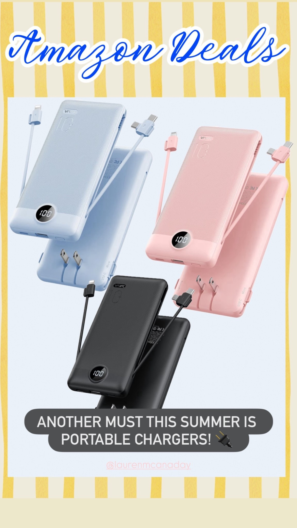 Portable chargers you will need all summer! Great for on the go!

#LTKSaleAlert #LTKActive #LTKSeasonal