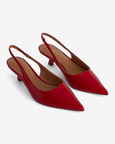 Slingback Kitten Heel Pumps | Express