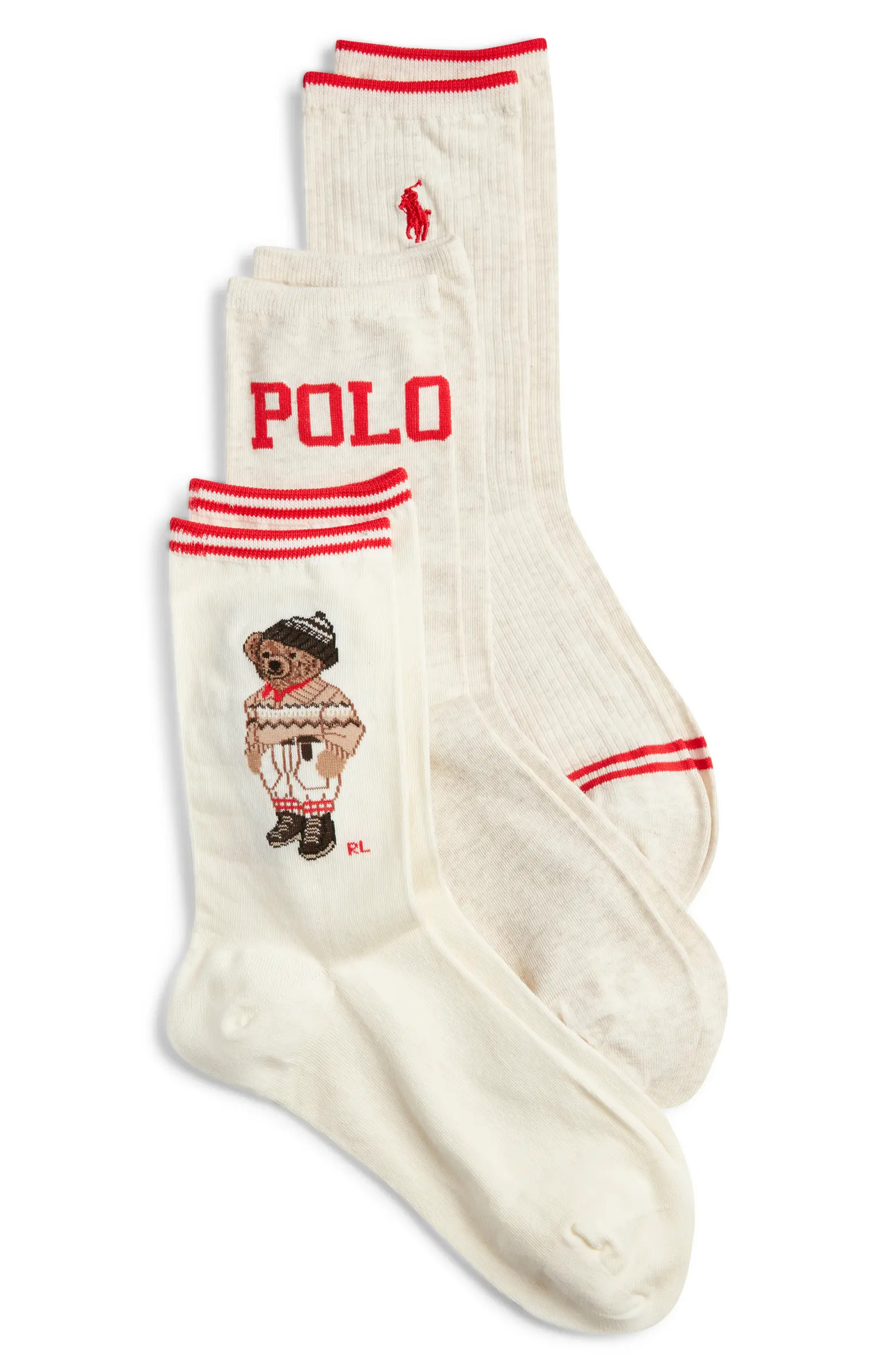 Colorado Bear Assorted 3-Pack Cotton Blend Crew Socks | Nordstrom