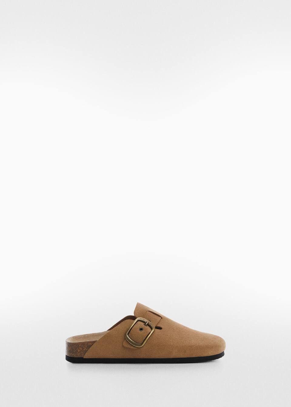 Leather clogs with buckle | MANGO (US)