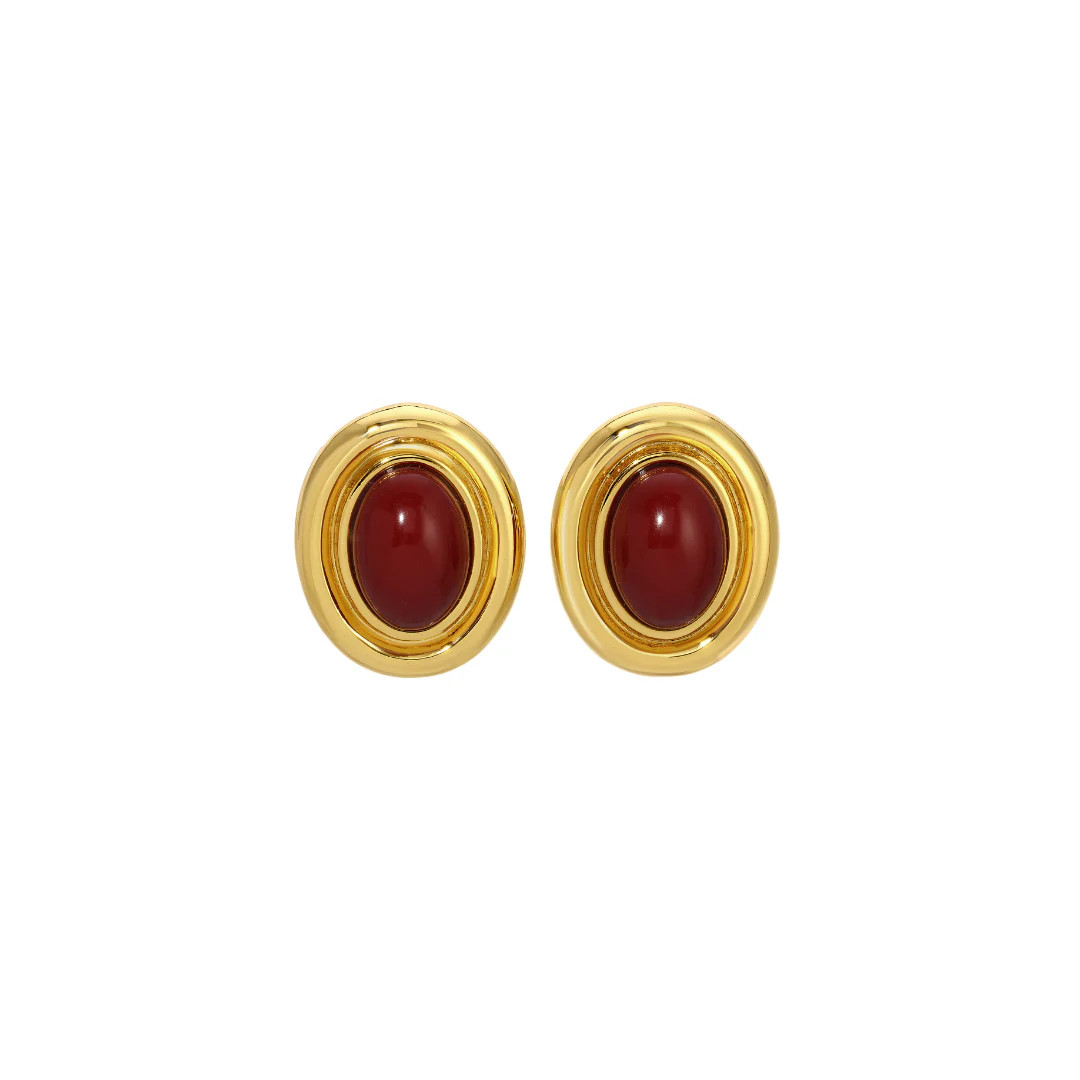 PRIZE BURGUNDY EARRINGS | Heaven Mayhem