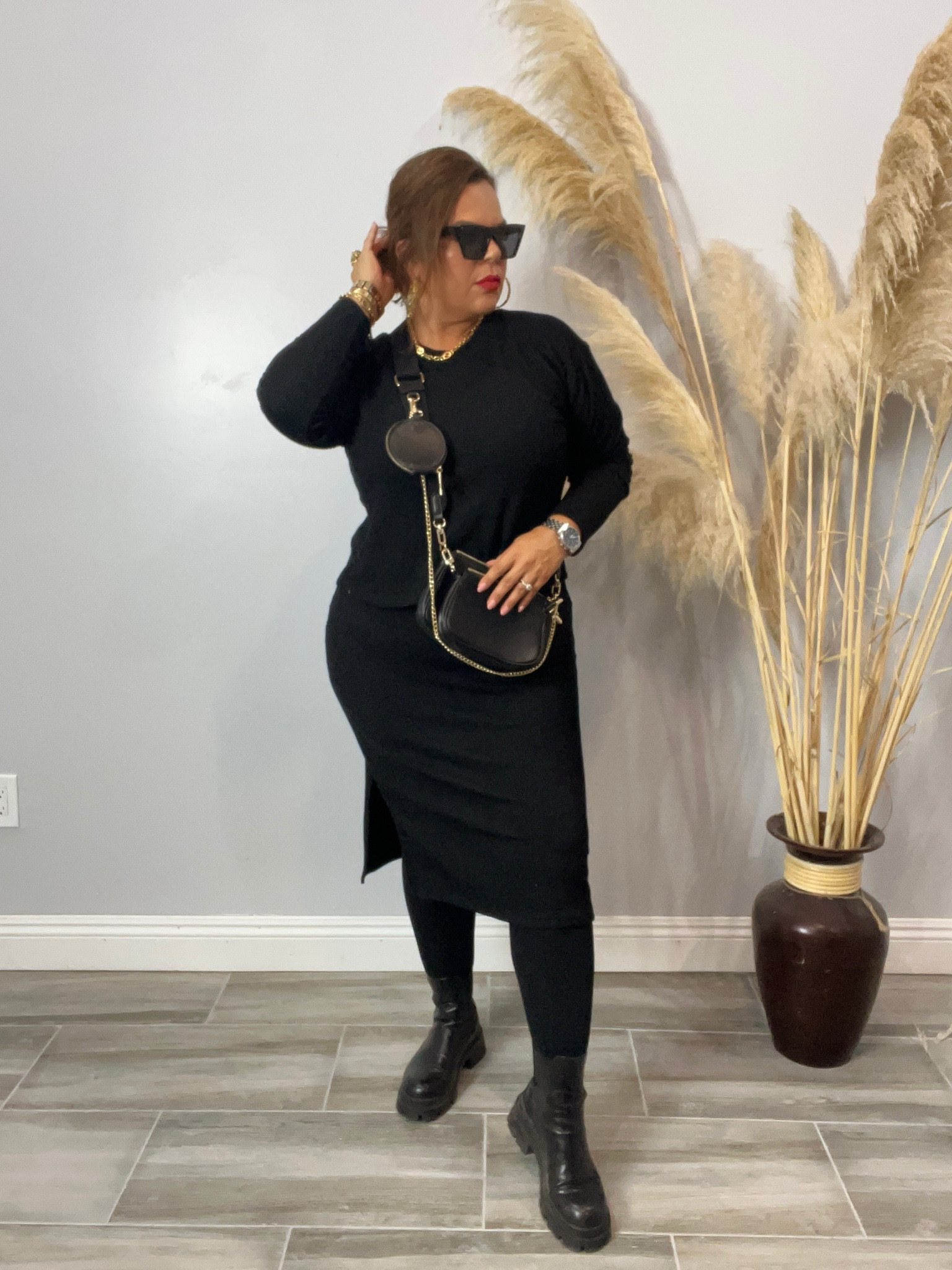 When I’m doubt…wear black! This knit set is so comfy! It’s no wonder why #walmart brought it back this year!
Skirt: Size L
Top: Size L
*This crossbody is no longer available but so have linked similar options!
#midsize #falloutfits #walmartfashion #curvy

#LTKbeauty #LTKcurves #LTKstyletip