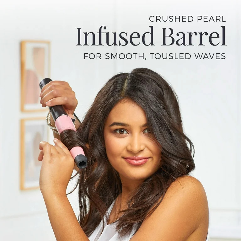 Remington Pro 1" - 1½" Pearl Ceramic Conical Curling Wand with Soft Touch Finish, Pink/Black, CI... | Walmart (US)