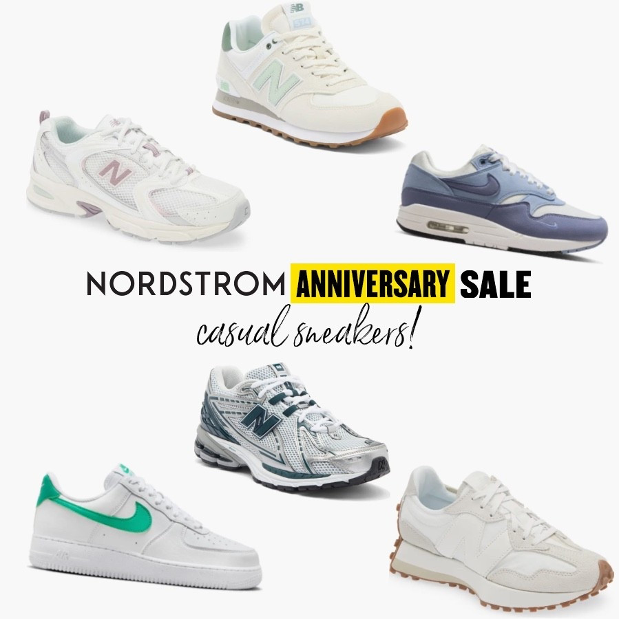 Casual sneakers in the Nordstrom anniversary sale! 
.
NSale Nike sneakers new balance sneakers 

#LTKSaleAlert #LTKStyleTip #LTKShoeCrush