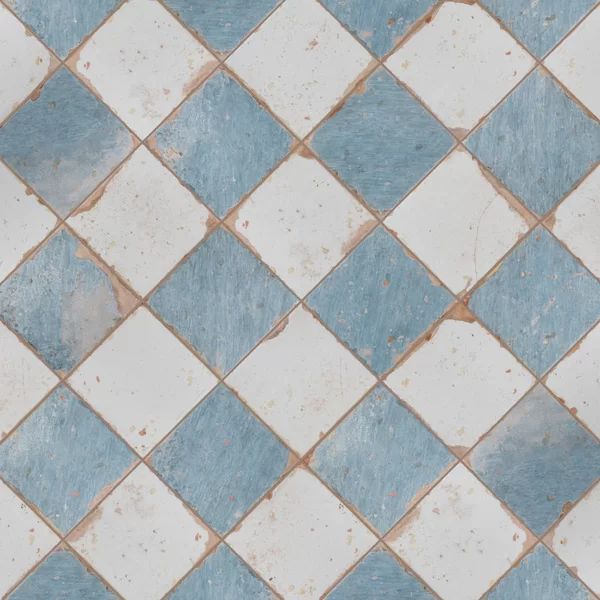 Damero Azul Artisan 13" x 13" Ceramic Vintage Wall & Floor Tile | Wayfair Professional