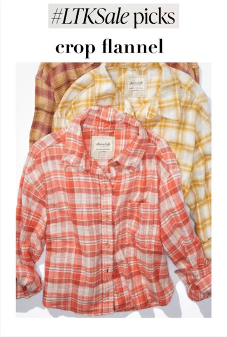 LTK Fall Sale
Best seller
American eagle
Crop flannel plaid shacket

#LTKstyletip #LTKSale #LTKunder50