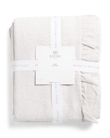 Made In Portugal Ruffle Quilt | TJ Maxx