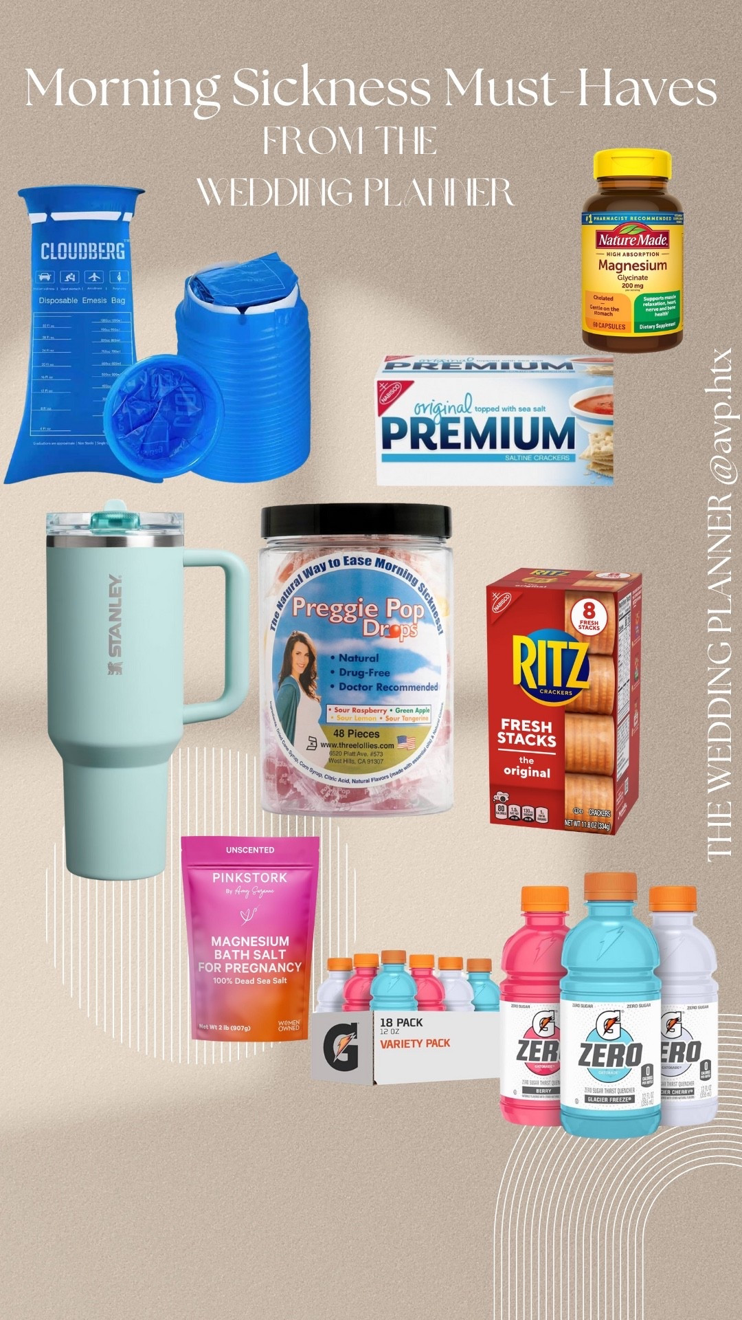 If nausea has you down, you’re not alone 🤰🏻💛 These products made mornings (and afternoons, and evenings 🤭) SO much easier for me. Linking my morning sickness must-haves for FTM survival.