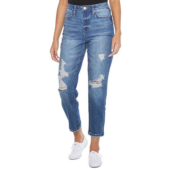 Ymi Womens High Rise Straight Relaxed Fit Jean- Juniors | JCPenney