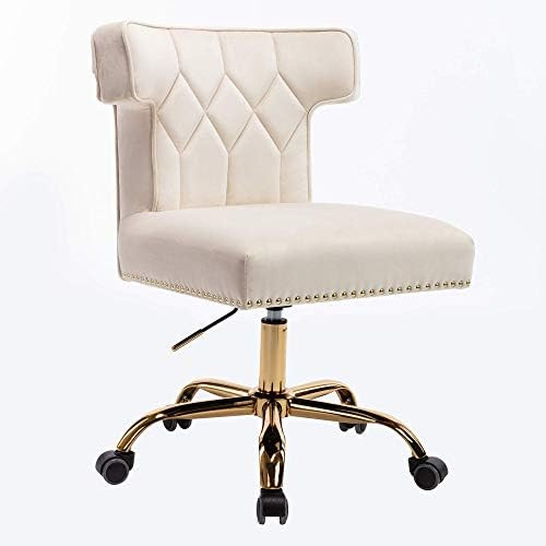 Recaceik Velvet Home Office Chair, Modern Adjustable Swivel Desk Chairs with High Back 360 Degree... | Amazon (US)