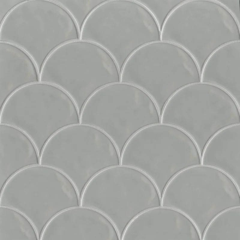 Grigio Sorrento 6" x 7" Beveled Ceramic Tile (Set of 35) | Wayfair North America