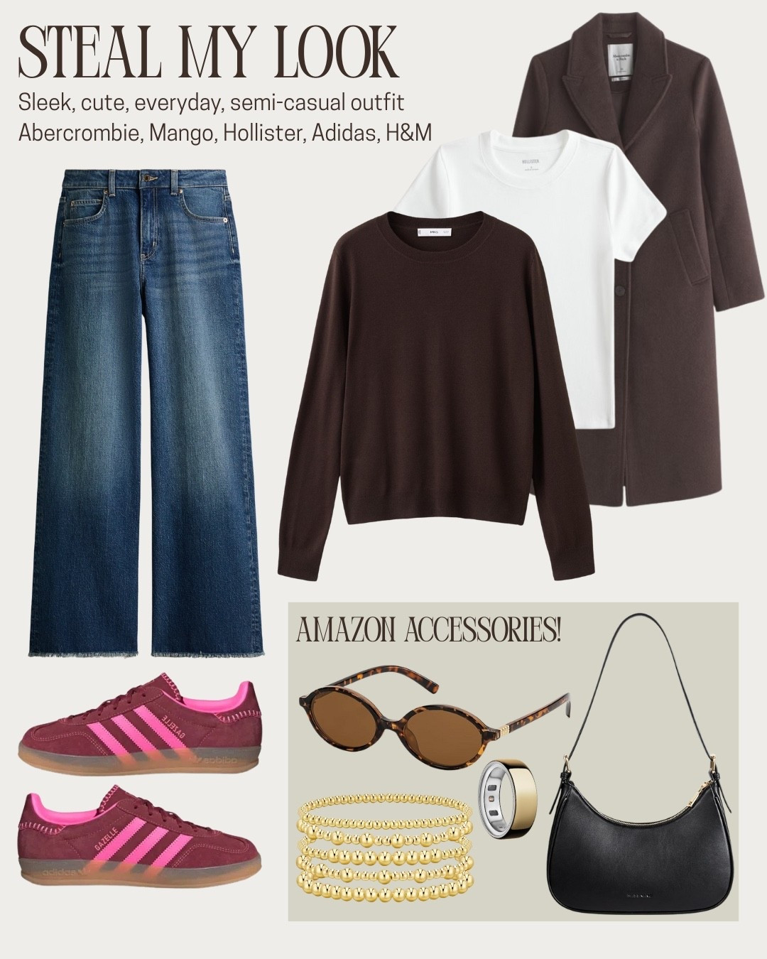 Cute casual outfit inspo!! Great for colder weather. All about the layers!! On the more affordable side 💗

#LTKdayinmylife #LTKootd #LTKgrwm