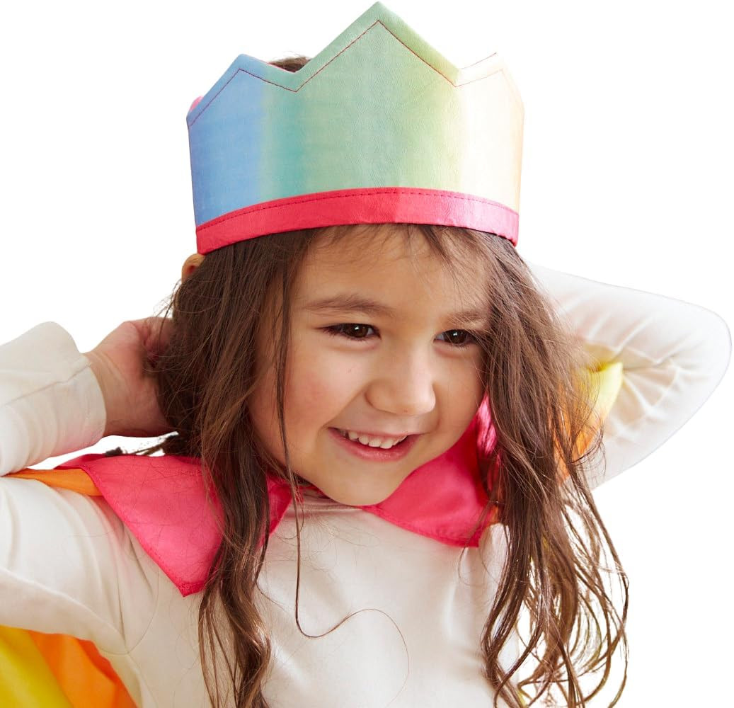 Sarah's Silks Enchanted Rainbow Silk Crown | A Magical Dress-Up Elastic Headband for Princes, Pri... | Amazon (US)