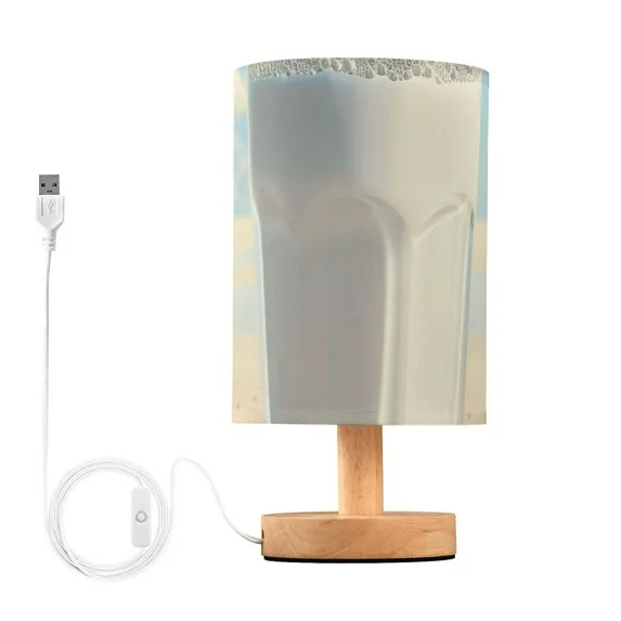 Milk Table Lamp for Desk Nightstand Lamp with USB Modern Gifts for Bedroom Living Room Kids Room | Walmart (US)