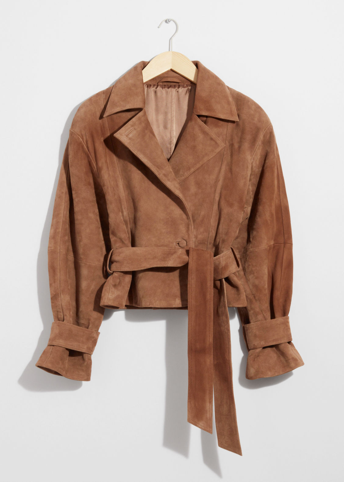 Belted Suede Jacket - Beige | & Other Stories (EU + UK)